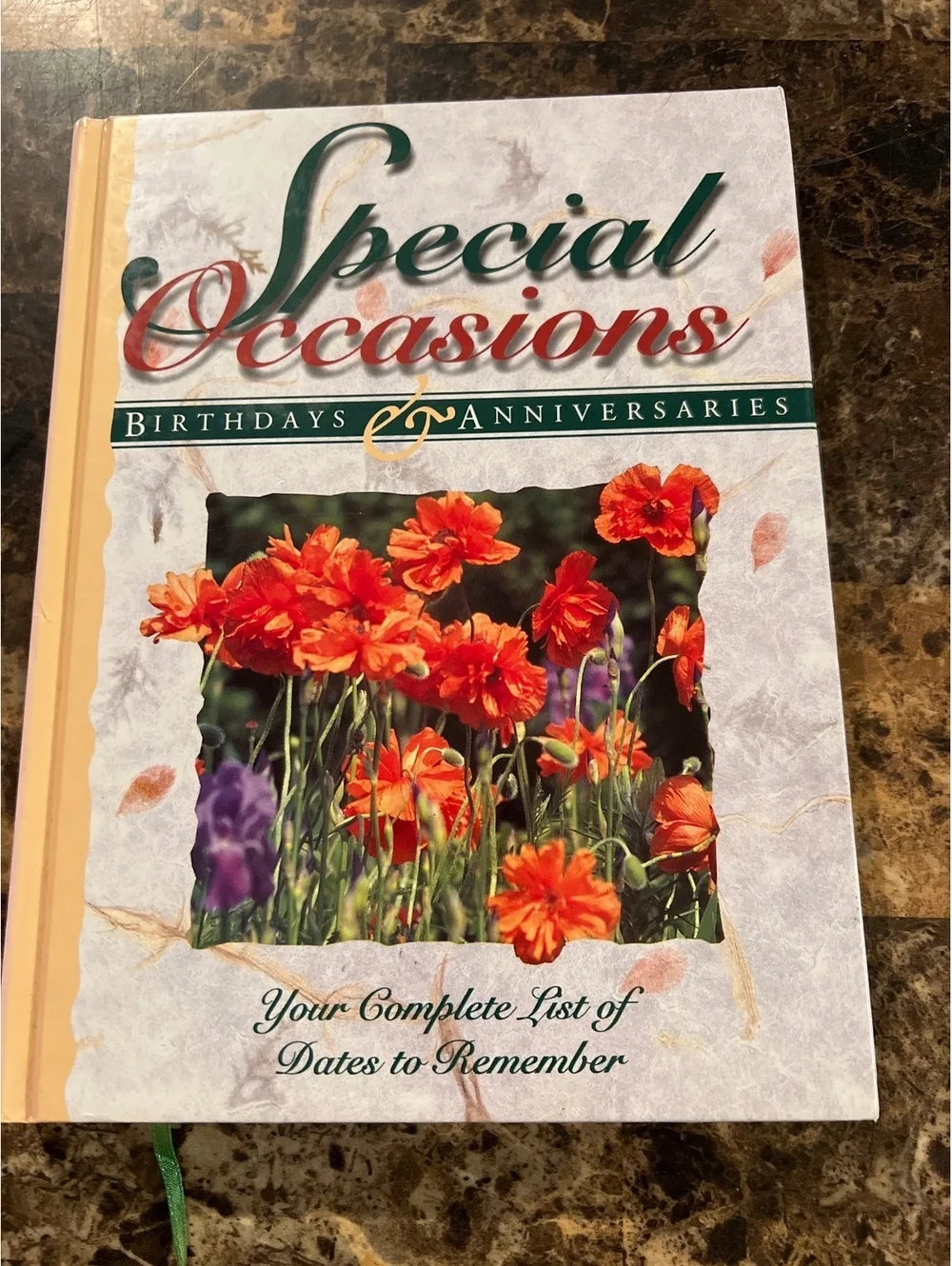 Special Occasions Birthdays & Anniversaries Date Reminder Book